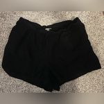 A New Day Black Linen Relaxed Lounge Shorts Size M Photo 1