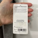 Athleta New  Small Gray Crossover Long Sleeve Back Vent Sweatshirt Dress Photo 9