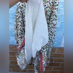 Pink chicken metallic tassel rose prints dress size large Photo 6