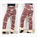 Cider  Brown Tie Dye Straight Leg Jeans Photo 2