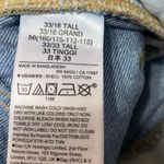 Gap Women's Blue High Waist Distressed Cut-Off Bermuda Denim Shorts 33/16 Tall Photo 4