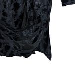 Vintage 4C London 2 Piece Jacket Top Set Womens M Black Burnout Velvet Floral Size M Photo 7