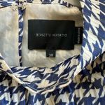 Birgitte Herskind Houndstooth Longsleeve Midi Dress Blue Size 12 Photo 6