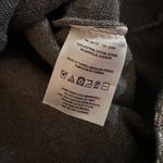 Anthropologie Moth by Grey Cotton Sweater with Silver Appliqué Baroque Design, S Photo 3