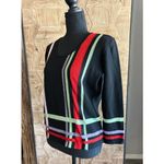 Armani Collezioni Vintage Armani Sweater Small Black with Multicolor Pullover Photo 2