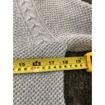 Loft  Womens Light Purple Cable Knit Long Sleeve Crew Neck Sweater Size Medium Photo 4