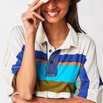 Free People We The Free Preppy Striped Polo Tshirt Photo 2