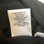 7th Avenue New York & Company Black Blouse Gold Lace Long Sleeves Neck Tie Large Multiple Photo 9