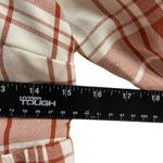 Monteau‎ Los Angeles Plaid Mini Fall Dress Square Neck 3/4 Sleeve Casual M Red Size M Photo 3