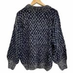 Raga NWOT Sweater Navy Silver Eyelash Size Small Party Holiday Bohemian Dressy Photo 1