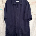 Rivet Utility Stunner Romper Tencel, Navy Blue Size M Photo 0