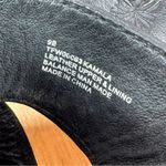 Tommy Bahama Kamala Wedge Heel Leather Slide Sandals Black White 9 Photo 9