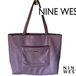 Nine West | LARGE TOTE / SATCHEL LAVENDER WITH CHAIN DETAIL ON FRONT POCKET Photo 1