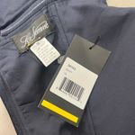 La Femme  nwt navy Off the Shoulder satin gown Photo 8