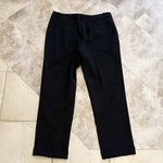 BCBGMAXAZRIA  straight leg mid rise ankle trousers dress pants black stre… Photo 1