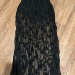 SheIn Black Maxi Lace Skirt Photo 0