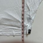 Michael Lauren  White Draped Ribbed Tee Size Medium/Large NWOT Photo 3