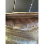 Michael Kors Sutton Gold Metallic Clutch Photo 6