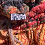 Vintage Cotton Full MIDI Skirt One Size Orange Size undefined Photo 3