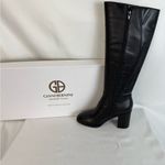 Giani Bernini Black Over the Knee Boots with Chunky Heel Photo 1