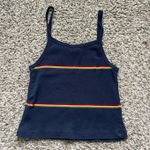 Brandy Melville  Navy Tank Top Striped Photo 1