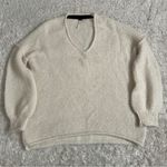 Free People  Ivory V-Neck Sweater cotton alpaca blend Photo 1