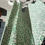 Ganni Green Printed Crepe Wrap Dress Photo 10