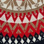 Tommy Hilfiger  Fair Isle Crew Neck Sweater Red Navy Blue Gold Pullover Size M Photo 7