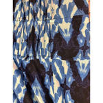 CHAPS  Womens Maxi Dress Medium Blue‎ White Geo Print Sleeveless Vacation Cruise Photo 1