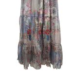 Johnny Was  BIYA Kandence Tiered Mesh Dress Floral Embroidery Size M Photo 5