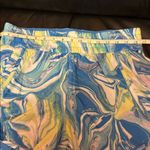 Avia  Women's Athletic Shorts - Blue, Yellow, Pink Swirl Photo 4