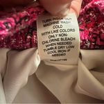 Rachel Zoe  Cropped Tweed Pink Collared Blazer Jacket Large Photo 10