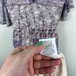 Lila Rose Lily Rose Women's Pink White Floral Boho V-neck Flutter Sleeve Maxi Dress Small Photo 7