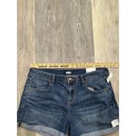Old Navy  Medium Wash Denim Jean‎ Shorts Jorts Stretch High Rise Blue Size 14 36 Photo 5