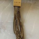 Bebe Chic Metallic Shoulder Bag with Chain Strap Photo 7