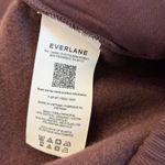 Everlane  Luxe Fleece Wide-Leg Sweatpant in Dark Chocolate, Size Small Photo 8