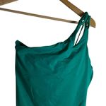 La Blanca Island Goddess Emerald Green Strappy One Shoulder One Piece Swimsuit Photo 6