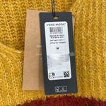 VERO MODA Julie Bar Stripe V-neck Sweater In Chai Tea Stripe Size Medium NWT Photo 3