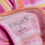 Striped Pink and Orange Midi Dress Photo 8