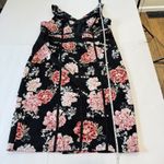 Torrid  Black Floral Stretch‎ Scuba Bodycon Sleeveless Dress Size 2X Photo 10