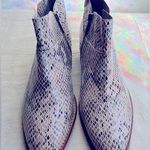 Gianni Bini Snake Skin Print Ankle Boots Photo 1