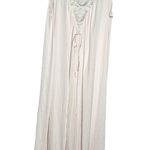 Vintage Lucie Ann 1970’s Light Pale Pink & Lace Flower Nightgown Dress Size L Photo 0
