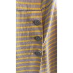 Tory Burch  Womens Small Kamila Yellow Striped Shift Dress Old Money Preppy Photo 1