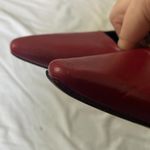 Vince Venice Slingback Pointed Toe Kitten Heel Pump In Crimson Red Leather US 8 Photo 5