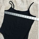Madewell  Cami Thong Bodysuit Women's Small Black Sleeveless Strappy NWT Photo 5