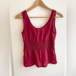 Old Navy Vintage  Y2K Silk Smocked  Beaded Top Small Photo 0