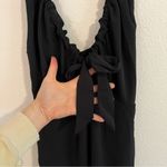 Abercrombie & Fitch cinch neck slip midi dress in black Photo 5