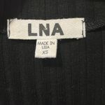 LNA  Black Ribbed Choker Mini Dress, Size XS Photo 2