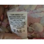 LOGO By Lori Goldstein LOGO Lori Goldstein Midi Dress Large Pink Floral Printed Short Sleeves Pink Photo 5