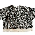 Old Navy  Leopard print full zip cropped sweatshirt, Size L. EUC Photo 4